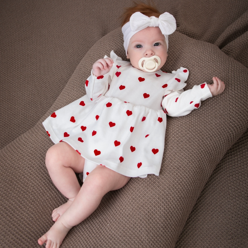 Платье-боди "Мое сердечко", 2шт/уп