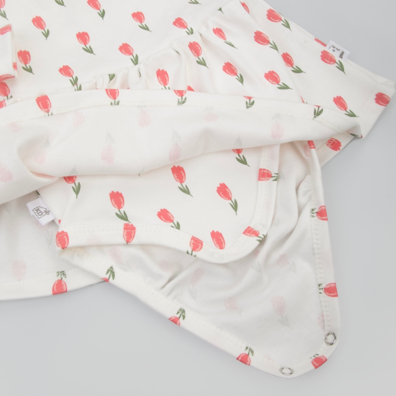 Платье-боди "Тюльпанчики", 2шт/уп