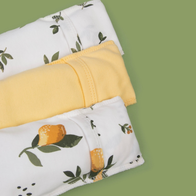 Распашонка с кнопками "Лимончики", 3шт/уп