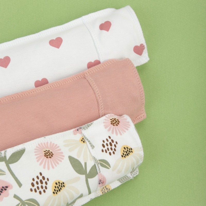 Распашонка с кнопками "Любимые ромашки", 3шт/уп