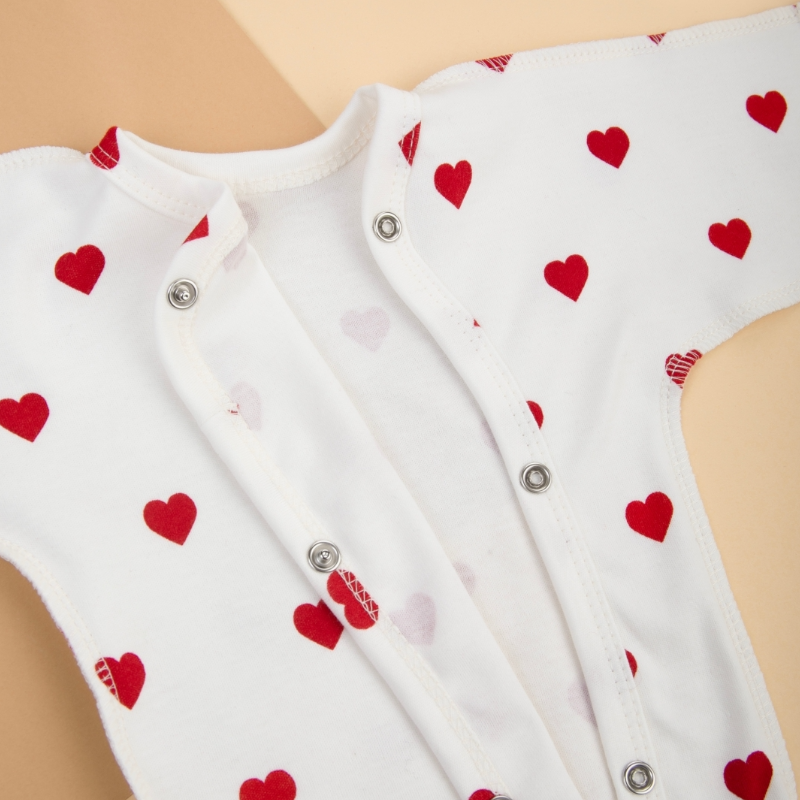 Распашонка с кнопками "Мое сердечко", 2шт/уп