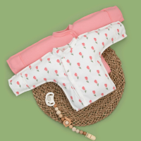 Распашонка с кнопками "Тюльпанчики", 2шт/уп