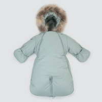 Комбинезон-трансформер "Пикколино", с опушкой, с отворотами, 3 сезона, полынь