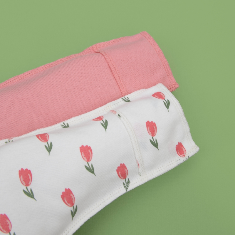 Распашонка с кнопками "Тюльпанчики", 2шт/уп