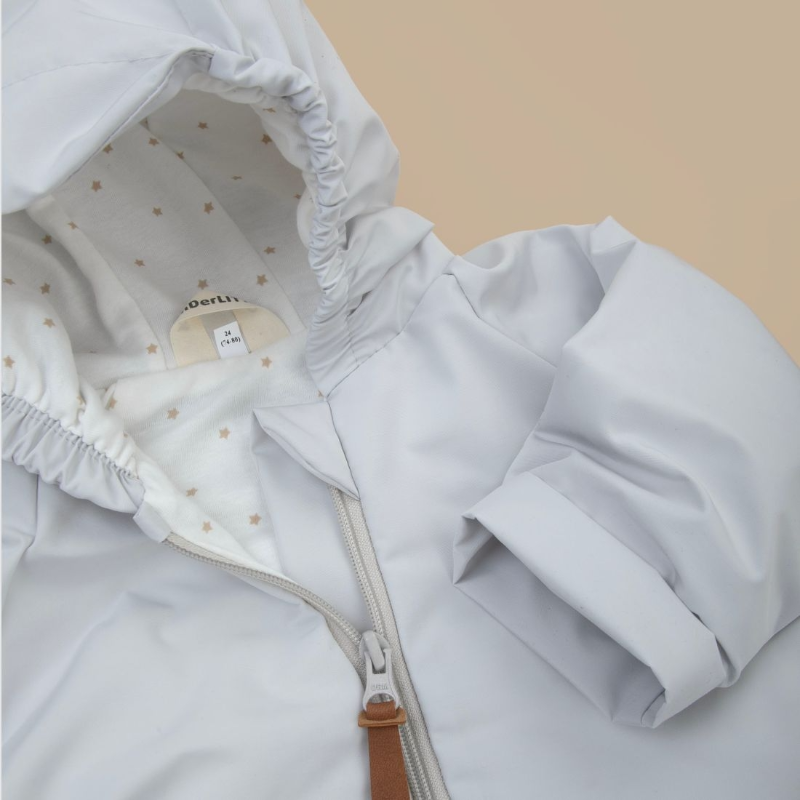 Ветровка детская "Звездные дорожки", светло-серый