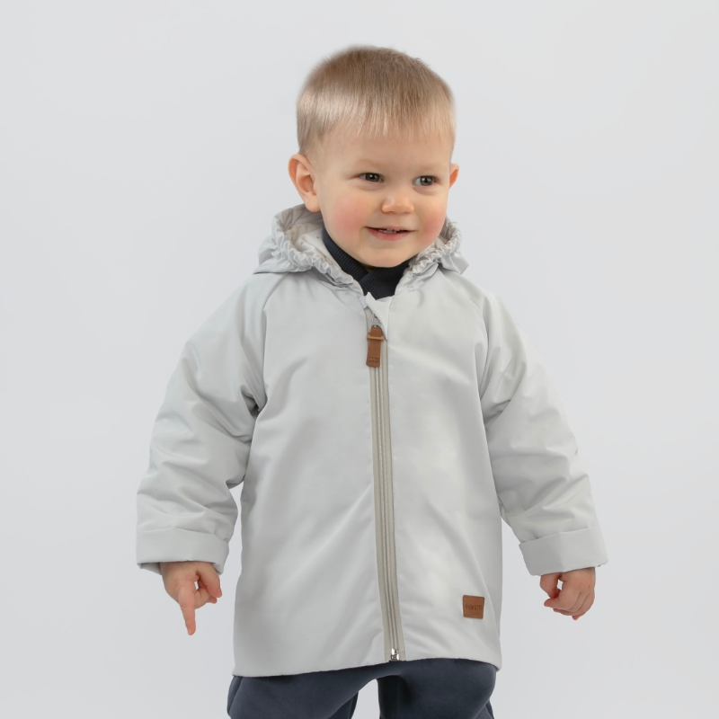 Ветровка детская "Звездные дорожки", светло-серый