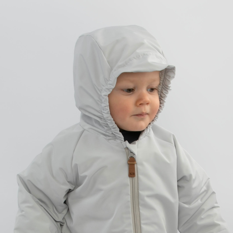 Ветровка детская "Звездные дорожки", светло-серый