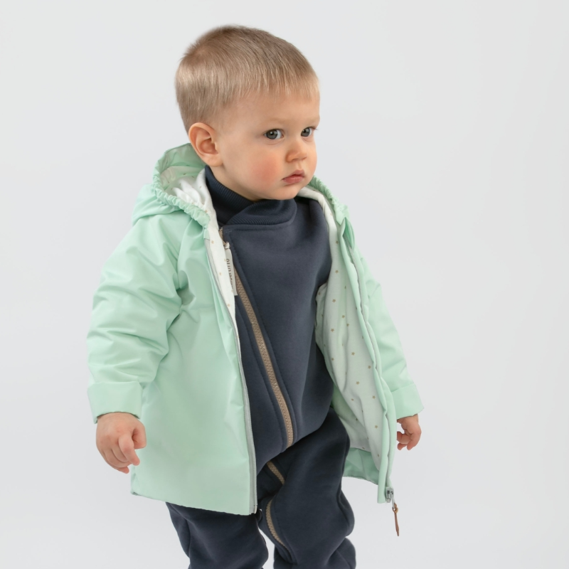 Ветровка детская "Звездные дорожки", мята Ветровка детская "Звездные дорожки", мята