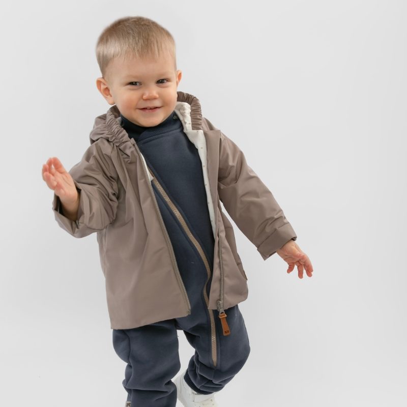 Ветровка детская "Звездные дорожки", капучино