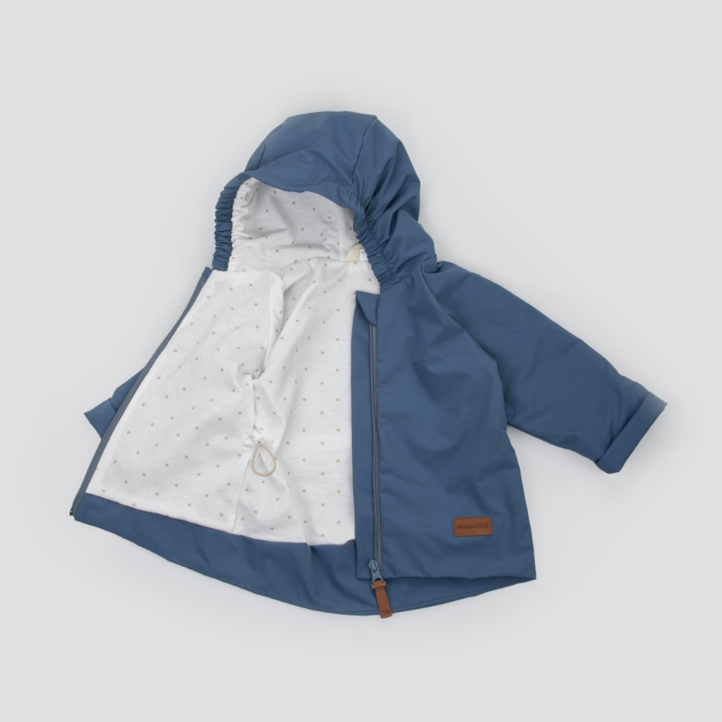 Ветровка детская "Звездные дорожки", деним