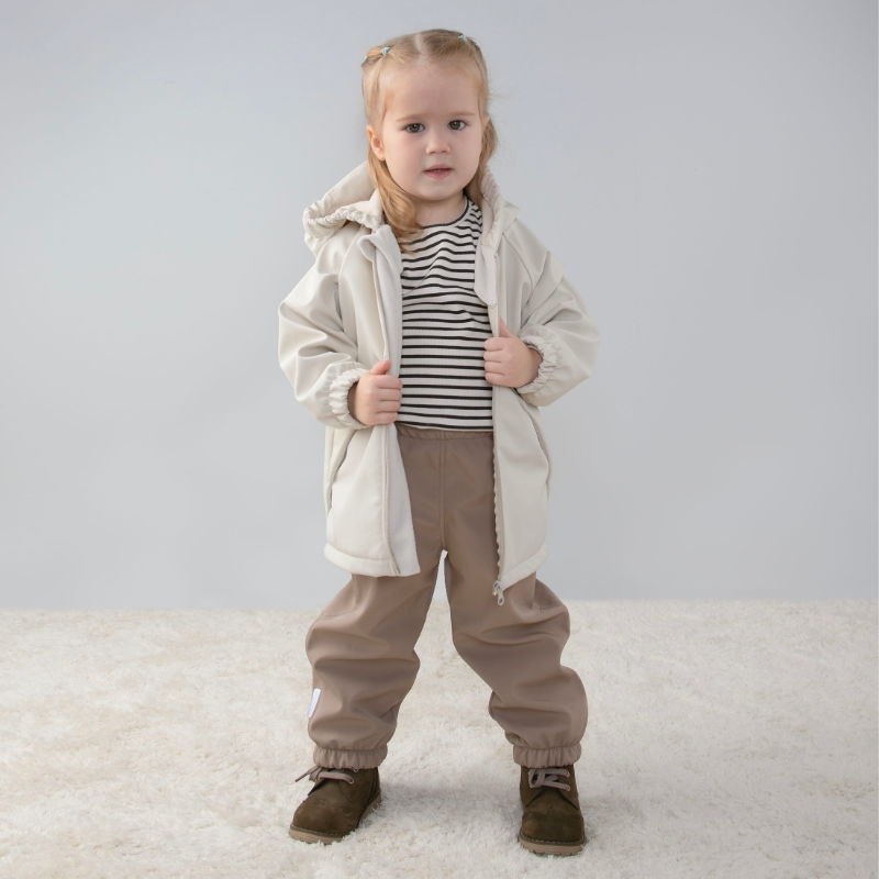 Комплект "Софтшелл" демисезонный, светло-бежевый