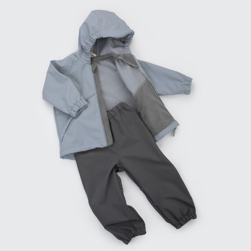 Комплект "Софтшелл" демисезонный, серый