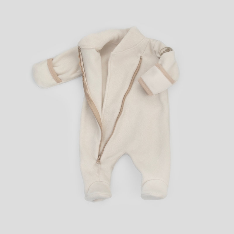 Комбинезон-поддева "Краски Детства-1",флис, слоновая кость