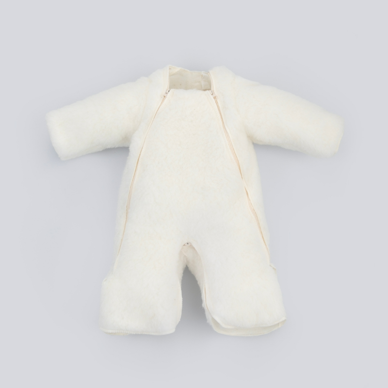 Комбинезон-трансформер "Акварель. Вышивка Медвежонок", с опушкой, с отворотами, 3 сезона, мята