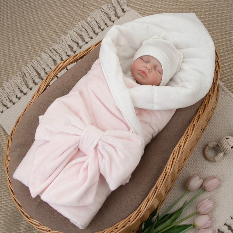 Комплект на выписку 4 предмета "Классика", розовый, лето Комплект на выписку 4 предмета "Классика", розовый, лето