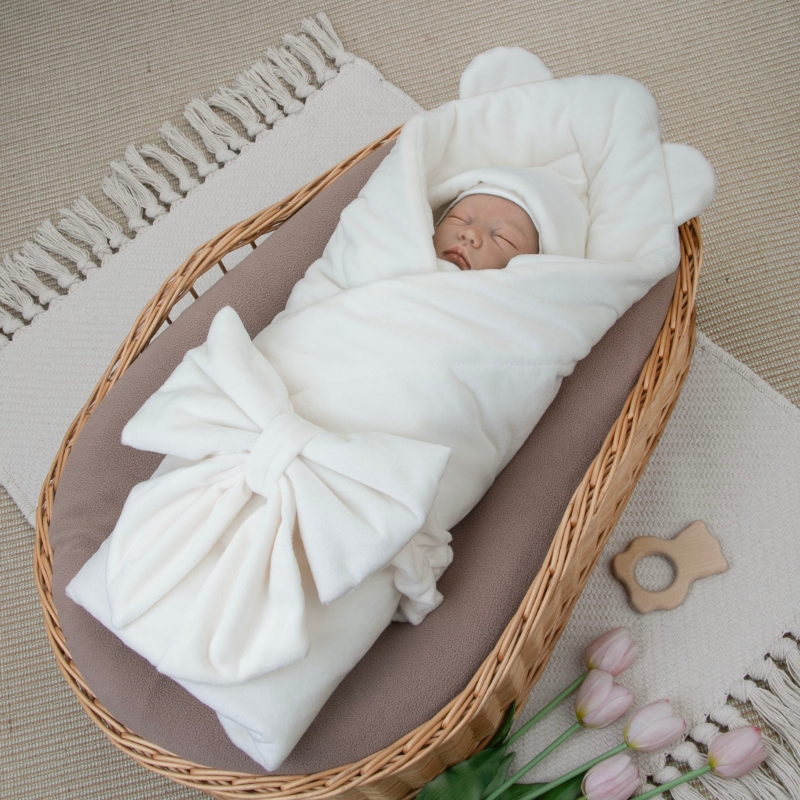 Комплект на выписку 4 предмета "Медвежонок", сахар, лето