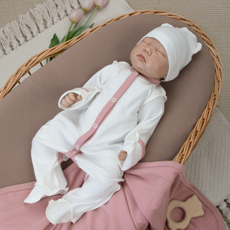 Комплект на выписку 4 предмета "Новый Капучино.Плед", сухая роза, лето