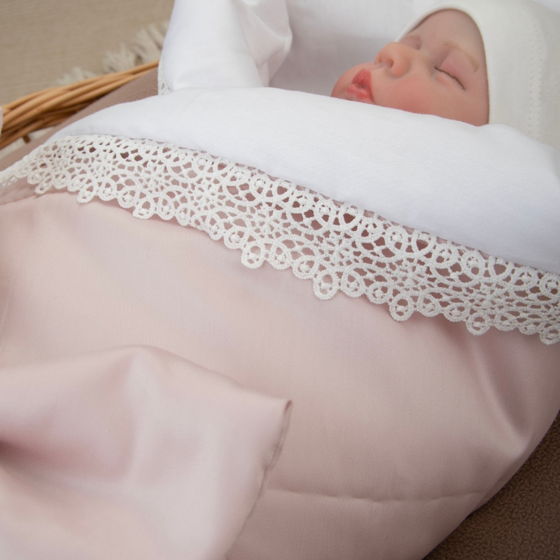 Комплект на выписку 4 предмета "Новый Сатин", розовая пудра, лето