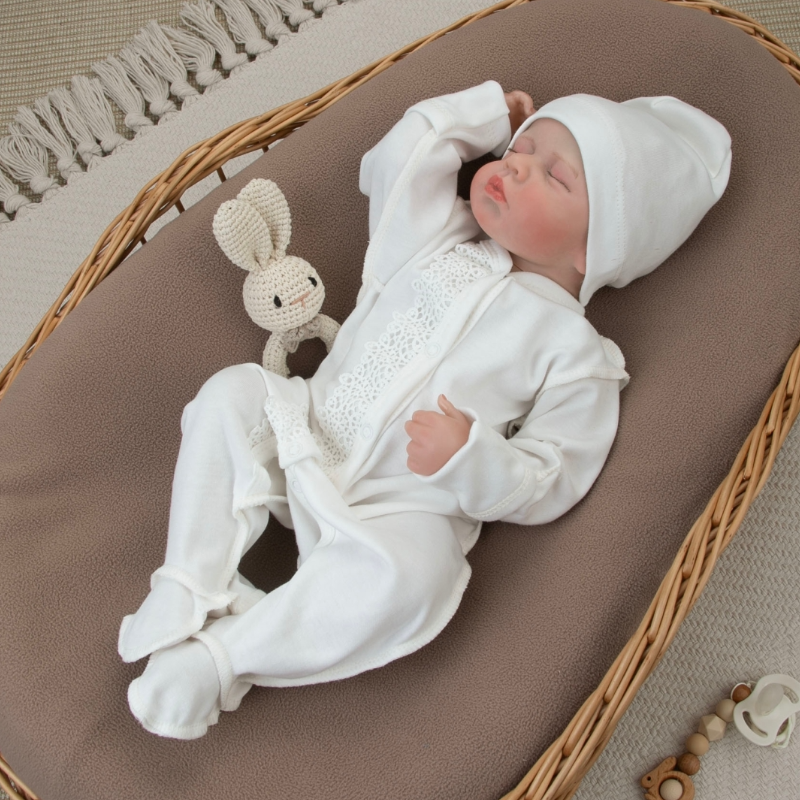 Комплект на выписку 4 предмета "Новый Сатин", серый жемчуг, лето