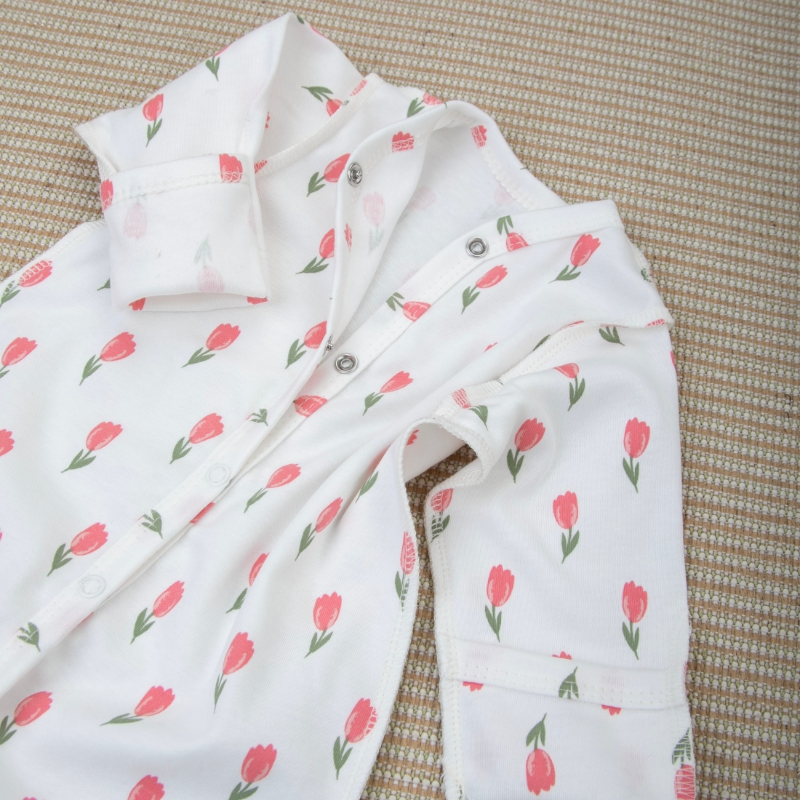 Комплект на выписку 4 предмета "Тюльпанчики.Плед" лето