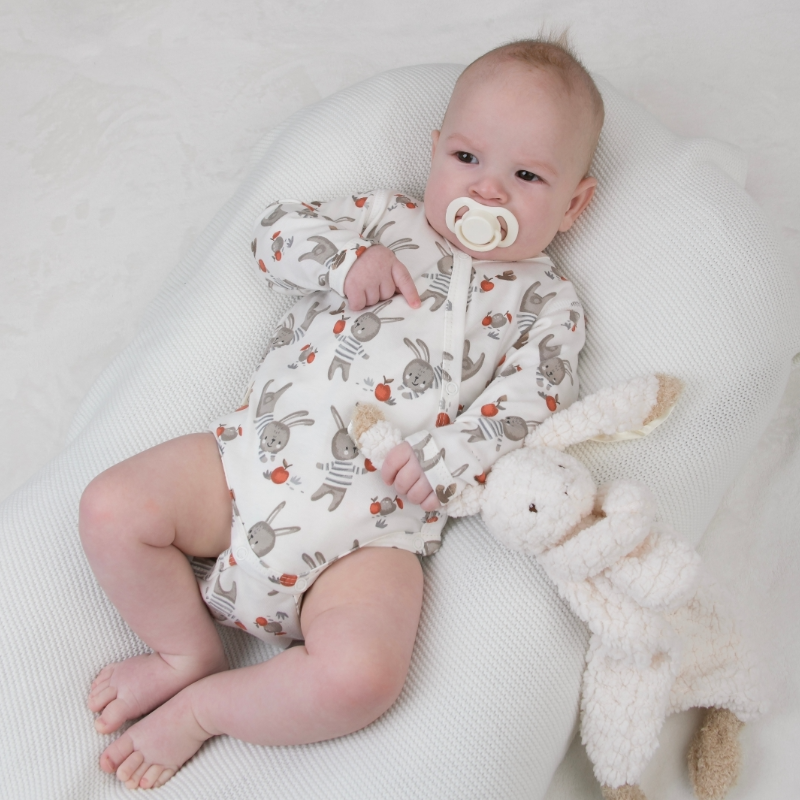 Боди с длинным рукавом "Яблочки", 3шт/уп