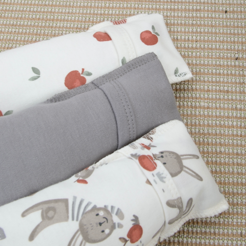 Боди с длинным рукавом "Яблочки", 3шт/уп