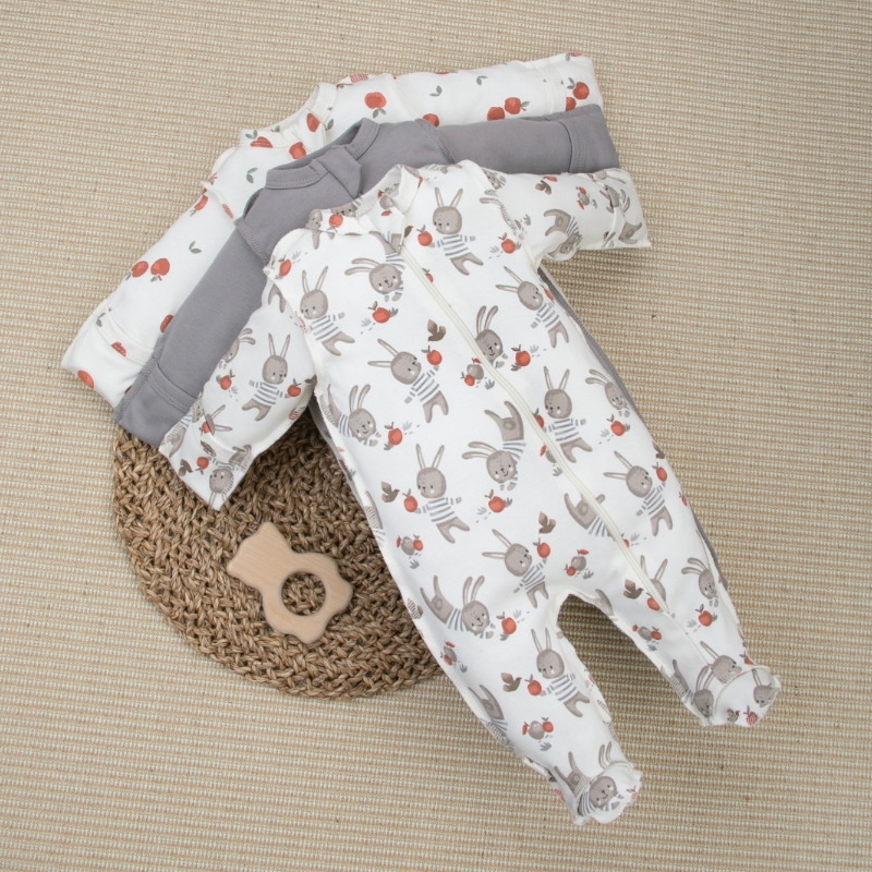 Комбинезон слип на молнии "Яблочки", 3 шт/уп Комбинезон слип на молнии "Яблочки", 3 шт/уп