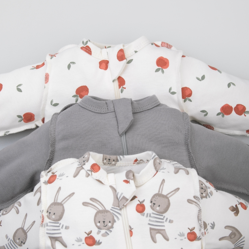 Комбинезон слип на молнии "Яблочки", 3 шт/уп Комбинезон слип на молнии "Яблочки", 3 шт/уп