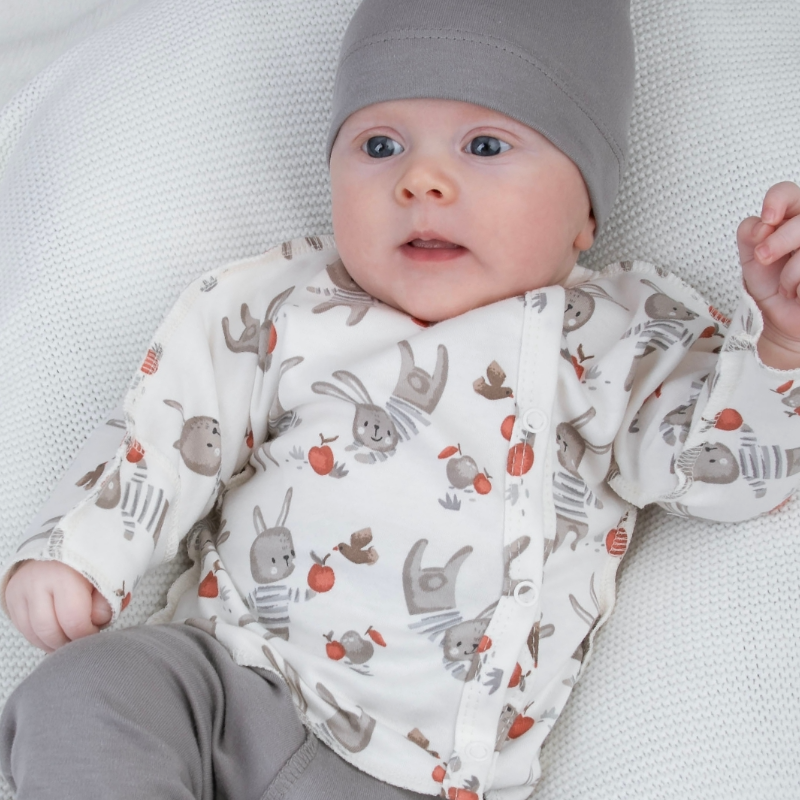 Распашонка с кнопками "Яблочки", 3шт/уп