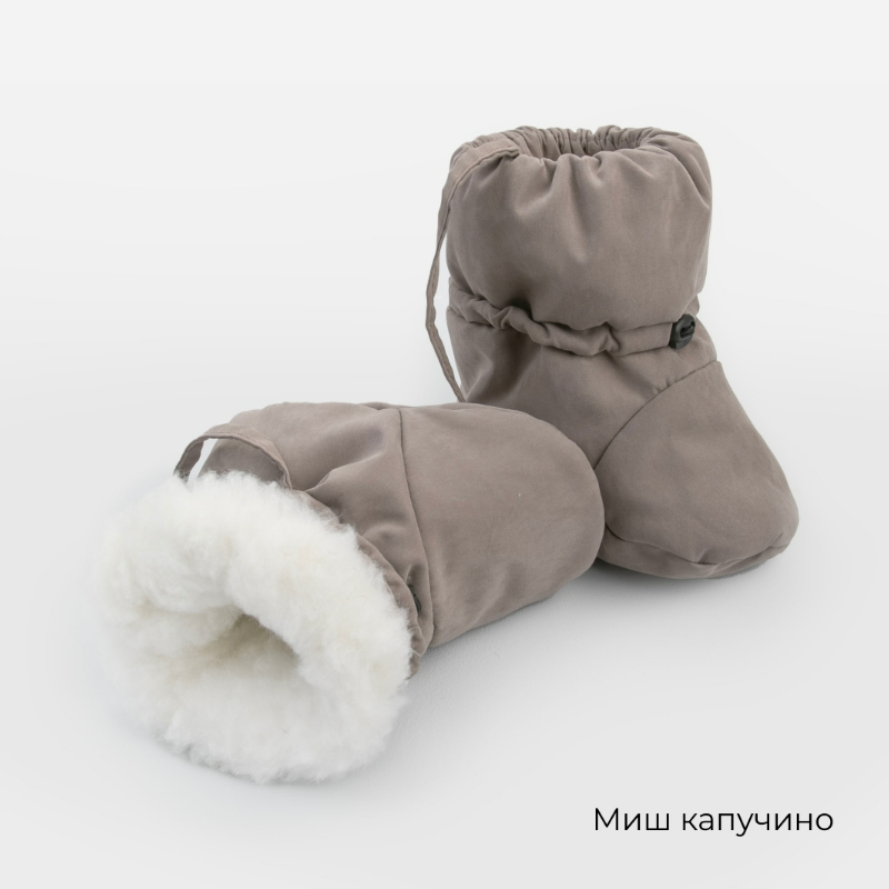 Пинетки утепленные "Бэби Топы-4. Ассорти", миш, размер 0-6 мес, зимние Пинетки утепленные "Бэби Топы-4. Ассорти", миш, размер 0-6 мес, зимние