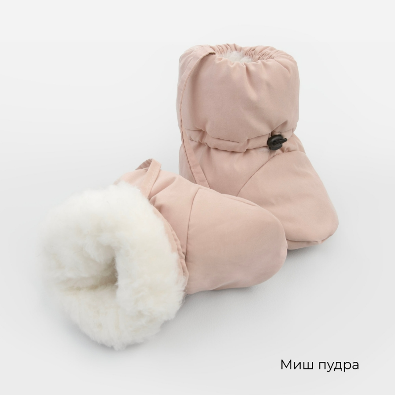 Пинетки утепленные "Бэби Топы-4. Ассорти", миш, размер 0-6 мес, зимние Пинетки утепленные "Бэби Топы-4. Ассорти", миш, размер 0-6 мес, зимние