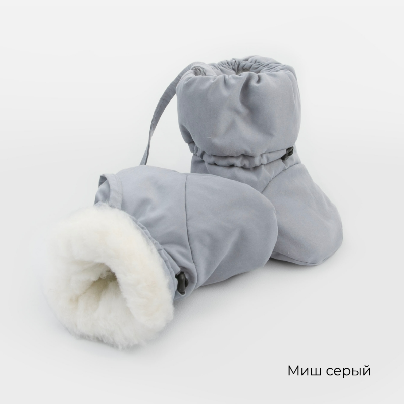 Пинетки утепленные "Бэби Топы-4. Ассорти", миш, размер 0-6 мес, зимние Пинетки утепленные "Бэби Топы-4. Ассорти", миш, размер 0-6 мес, зимние