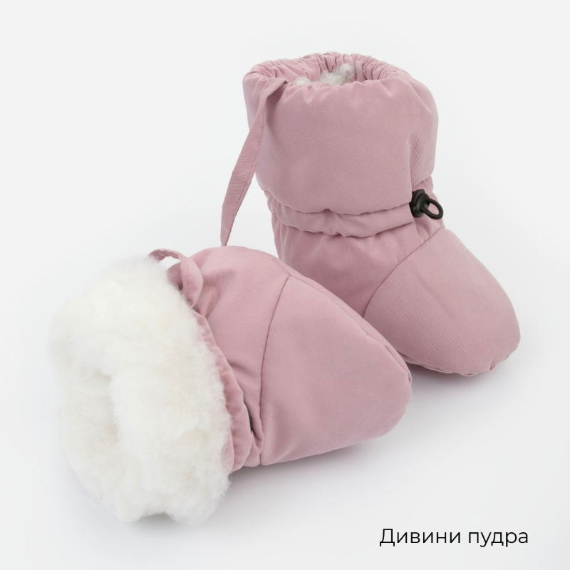 Пинетки утепленные "Бэби Топы-4. Ассорти", дивини, размер 0-6 мес, зимние (цвета в ассортименте)